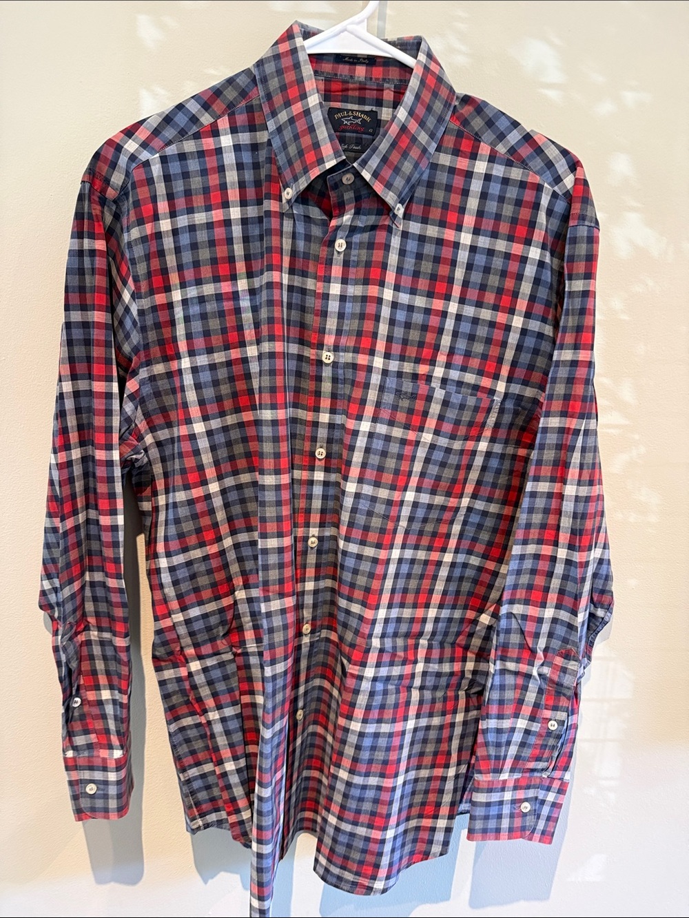 Paul and Shark Plaid Button-Up Shirt
